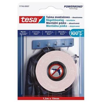 Tesa - Montážna obojstranná páska na dlaždice a kov, 100 kg/m (77746-00007-00)