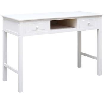 Písací stôl biely 110 × 45 × 76 cm drevo (284157)