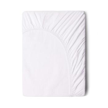 Biela bavlnená elastická plachta Good Morning, 90 x 200 cm