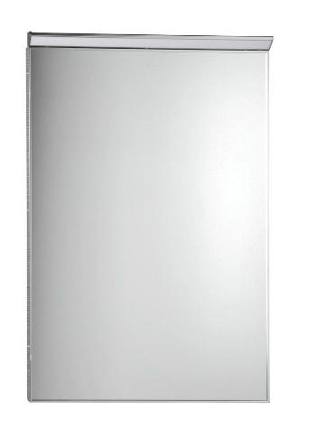 AQUALINE - BORA zrkadlo v ráme 600x800mm s LED osvetlením a s prepínačom, chróm AL768