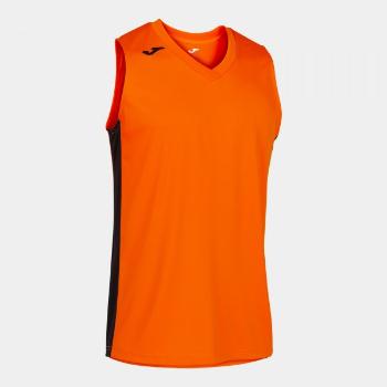 CANCHA III T-SHIRT ORANGE-BLACK SLEEVELESS XL