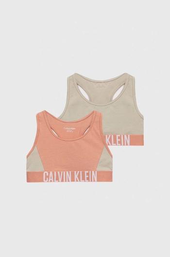 Detská podprsenka Calvin Klein Underwear 2-pak zelená farba