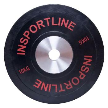 inSPORTline Gumový kotouč inSPORTline Bumper Plate 10 kg