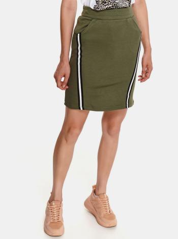 Zelená púzdrová sukňa s pásom TOP SECRET