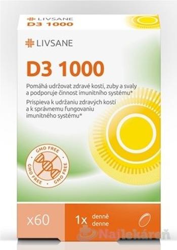 LIVSANE Vitamín D3 1000 IU 60 ks