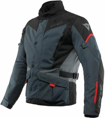 Dainese Tempest 3 D-Dry Ebony/Black/Lava Red 54 Textilná bunda