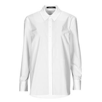 Karl Lagerfeld  SIGNATURE TUNIC SHIRT  Košele a blúzky Biela