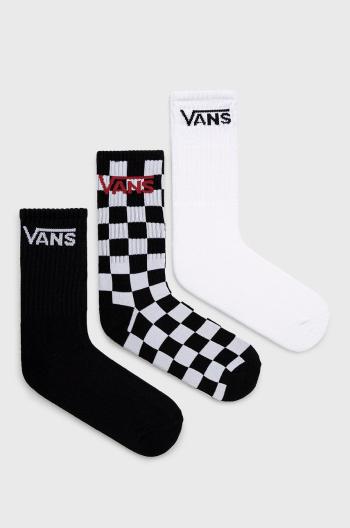Ponožky Vans (3-pack) čierna farba