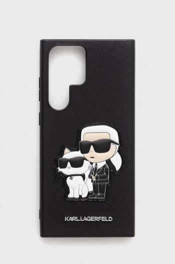 Puzdro na mobil Karl Lagerfeld Galaxy S23 Ultra S918 čierna farba