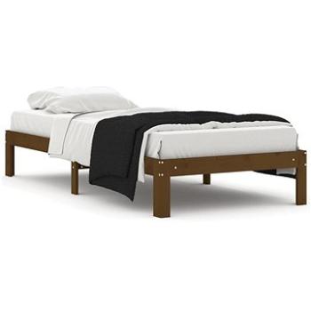 Rám postele medovo hnedý masívna borovica 90 × 200 cm, 810353