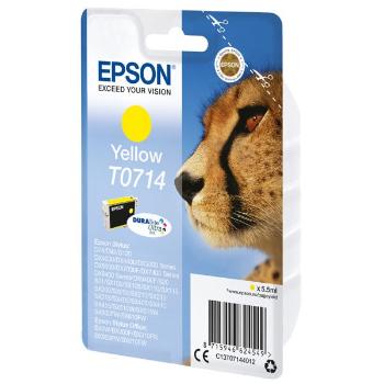 EPSON T0714 (C13T07144022) - originálna cartridge, žltá, 5,5ml