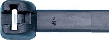 SWG 50223155  sťahovacie pásky 186 mm 4.8 mm čierna odolné voči UV žiareniu, s kovovým jazýčkom 100 ks