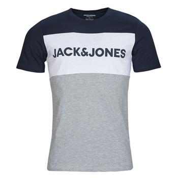 Jack & Jones  Tričká s krátkym rukávom JJELOGO BLOCKING TEE  Viacfarebná