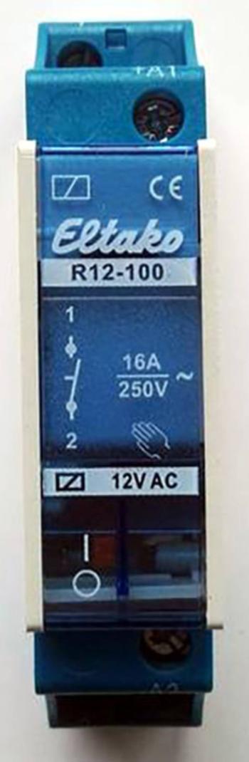 Eltako R12-100-12V spínacie relé Menovité napätie: 12 V Spínací prúd (max.): 8 A 1 spínací  1 ks