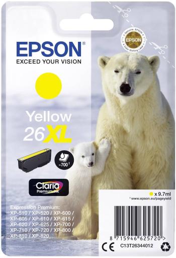 Epson Ink T2634, 26XL originál  žltá C13T26344012