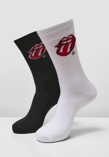 Mr. Tee Rolling Stones Tongue Socks 2-Pack black/white - 39–42