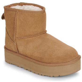 UGG  CLASSIC MINI PLATFORM  Polokozačky Hnedá