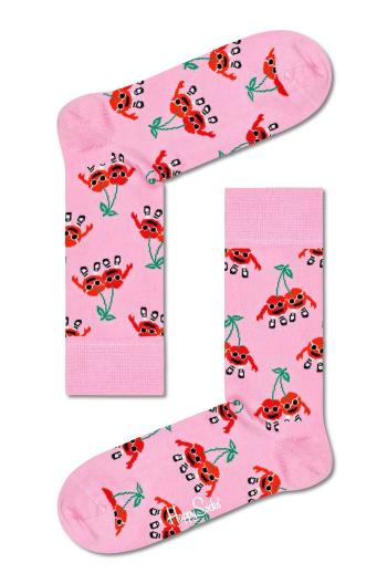 Ponožky Happy Socks Cherry Mates pánske, ružová farba