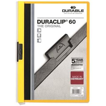 DURABLE Duraclip A4, 60 listov žlté (220904)
