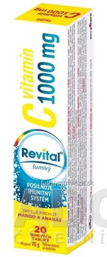 Revital vitamín C 1000 mg šumivý tbl eff s príchuťou mango a ananás 1x20 ks
