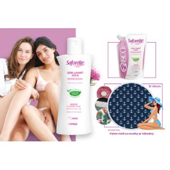 Saforelle jemný gél na intímnu hygienu 400+250 ml + darček plážová osuška