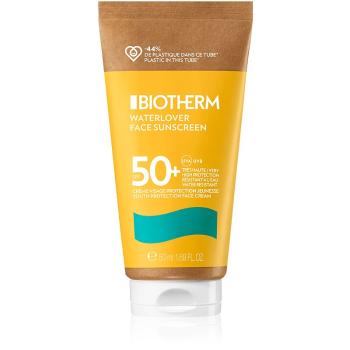 Biotherm Waterlover Face Sunscreen ochranný krém na tvár proti starnutiu pre intolerantnú pleť SPF 50+ 50 ml