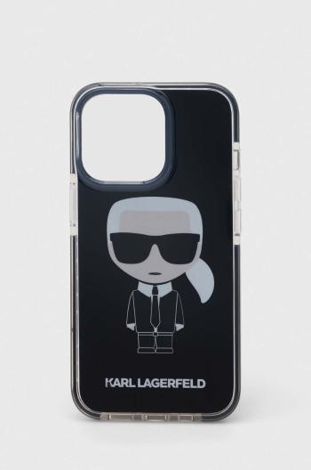 Puzdro na mobil Karl Lagerfeld iPhone 13 Pro / 13 6,1" čierna farba