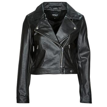 Only  ONLBEST FAUX LEATHER BIKER  Kožené bundy Čierna