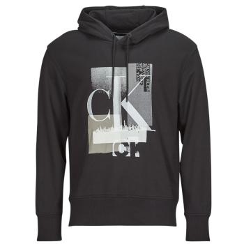 Calvin Klein Jeans  CONNECTED LAYER LANDSCAPE HOODIE  Mikiny Čierna