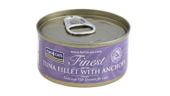 FISH4CATS Konzerva pre mačky Finest tuniak so ančovičkami 70 g