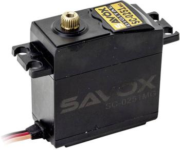 Savöx štandardné servo SC-0251MG digitálne servo Materiál prevodovky: kov Zásuvný systém: JR