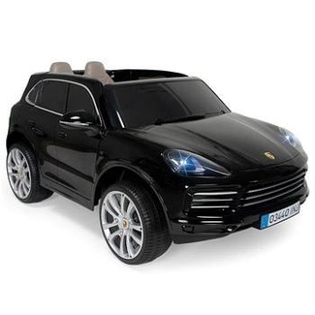 Injusa - Detské dvojmiestne elektrické vozidlo 7192 Porsche Cayenne S 12V R/C čierne (8410964071923)