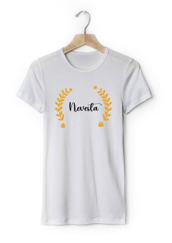 Dámske tričko - Nevesta Elegant Farba: Biela, Veľkosť - dospelý: XL