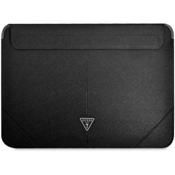 Guess Saffiano Triangle Metal Logo Computer Sleeve 13/14 Black (3666339039868)