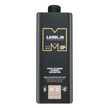 Label.M Cool Blonde Toning Shampoo tónovací šampon pre platinovo blond a šedivé vlasy 1000 ml