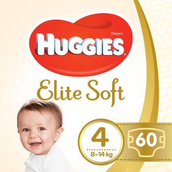 HUGGIES® Elite Soft Plienky jednorázové 4 (8-14 kg) 60 ks