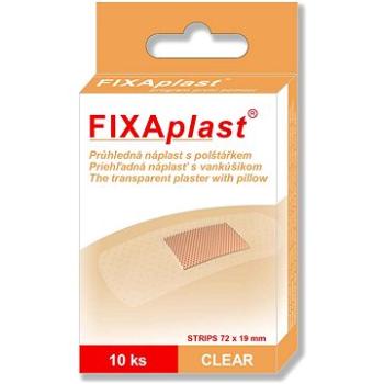 FIXAplast náplasť Clear Strip priehľadná 72 × 19 mm, 10 ks (8594027312762)