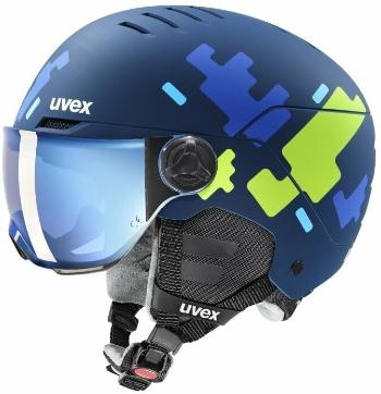 UVEX Rocket Junior Visor Blue Puzzle Mat 51-55 cm Lyžiarska prilba