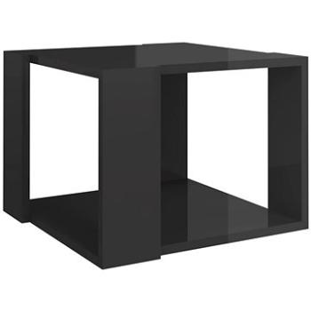 SHUMEE Konferenčný stolík sivý vysoký lesk 40 × 40 × 30 cm drevotrieska, 806318