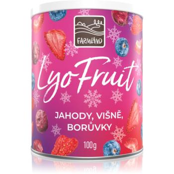 Farmland Lyo Fruit Jahody, čerešne, čučoriedky mrazom sušené ovocie 100 g