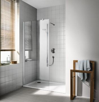 KERMI - Cada XS biela Walk-in WALL 900/2000 číre sklo s CadaClean - CKTWF090202PK CKTWF090202PK