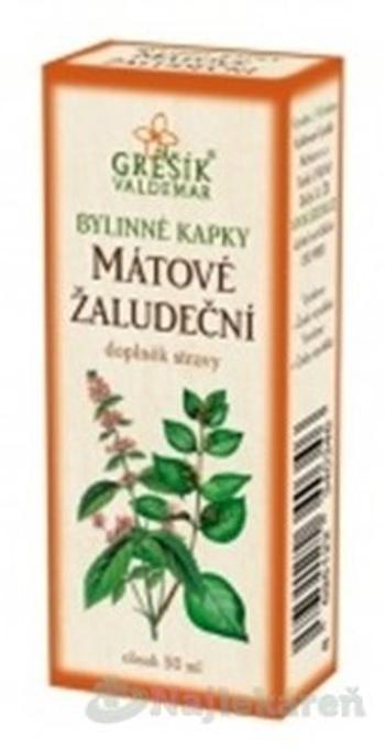 GREŠÍK BYLINNÉ KVAPKY MÄTOVÉ ŽALÚDOČNÉ 1x50 ml