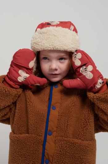 Detské rukavice Bobo Choses hnedá farba