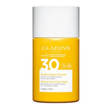 Clarins Opaľovacie fluidum na tvár SPF 30 (Mineral Sun Care Fluid) 30 ml