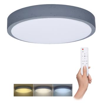 Solight Šedé LED stropné svietidlo okrúhle 490mm 32/60W CCT s DO WO8002