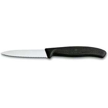 Victorinox nôž na zeleninu s vlnitou čepeľou 8 cm plast čierny (6.7633)