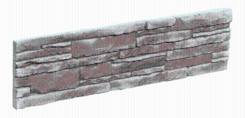 Obklad Incana Link Stone grigio 10x37,5 cm reliéfna LISTONEGR