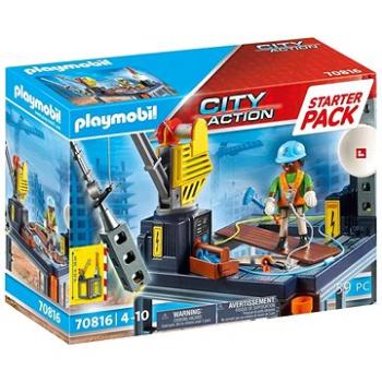 Playmobil Starter Pack Stavba s lanovým navijákom (4008789708168)