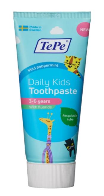 TePe Daily Kids zubná pasta pre deti od 3 do 6 rokov, 75 ml