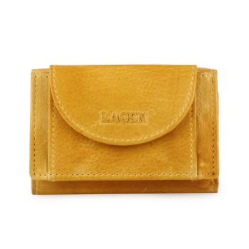 Lagen Dámská kožená mini peněženka W-2030/D - žlutá